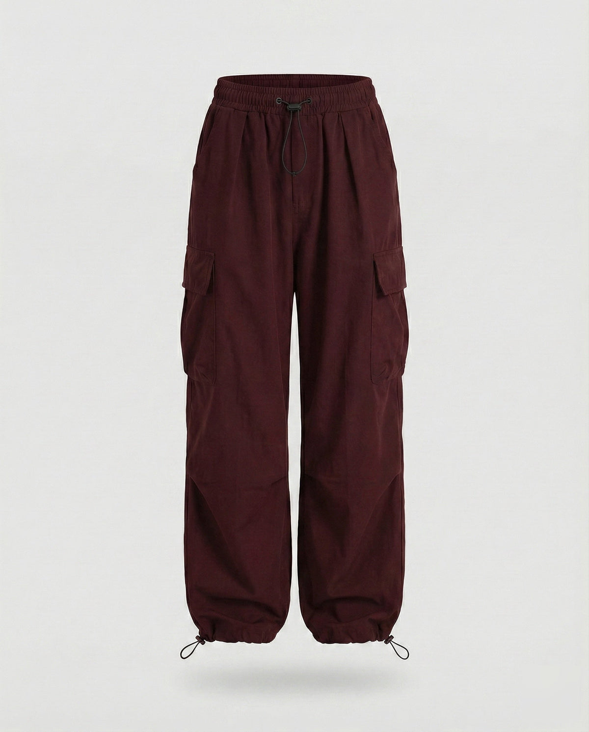 Women's Military Drawstring Blend Balloon Cargo Trousers