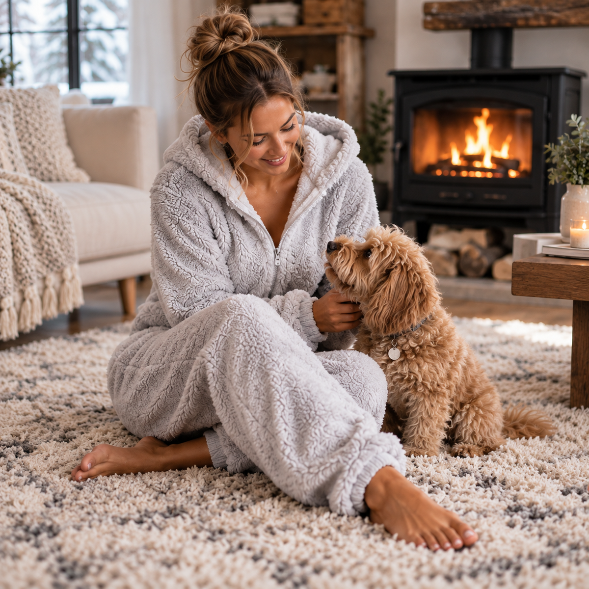 Nordspur | CozyLuxe Onesie Women's Fleece Jumpsuit with Zip
