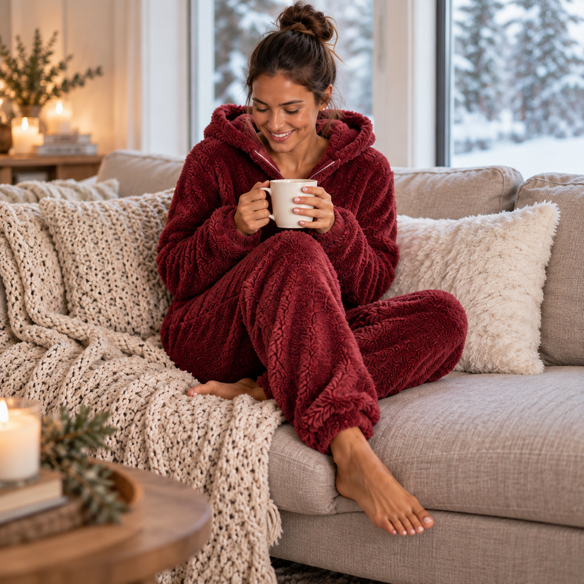Nordspur | CozyLuxe Onesie Women's Fleece Jumpsuit with Zip