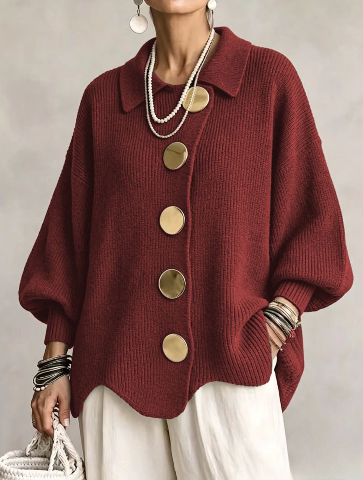 Heavyweight Oversized Cardigan