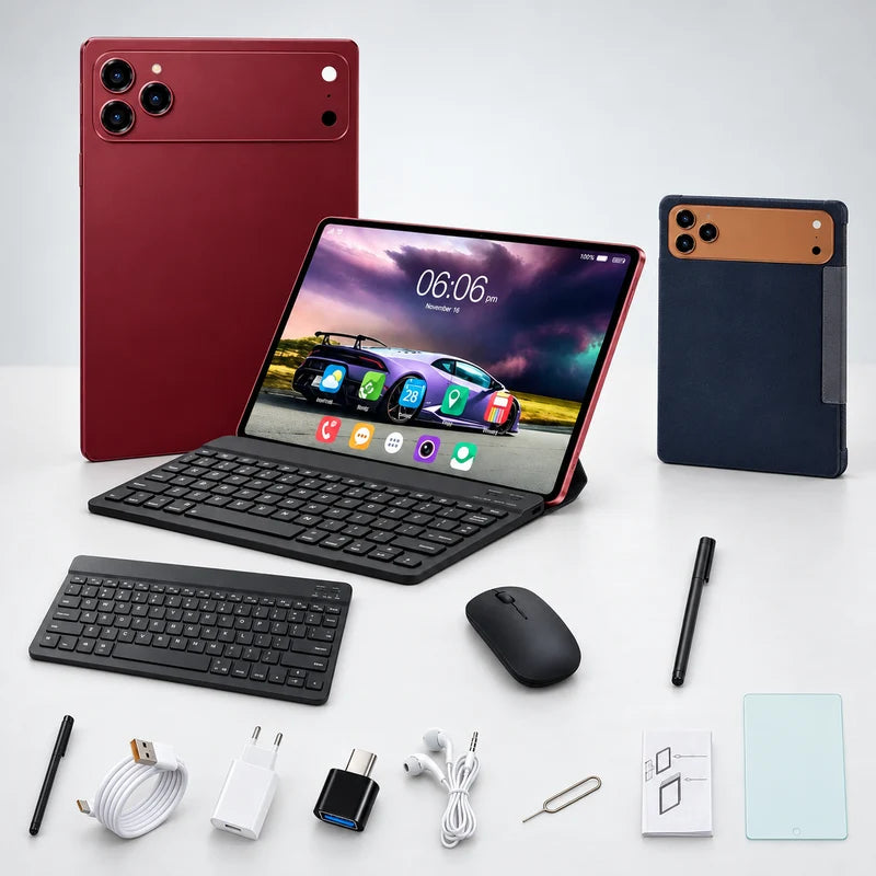 Nordspur | HK 18 PRO MAX Android Tablet – Dual SIM, 3G/4G, Keyboard & Mouse