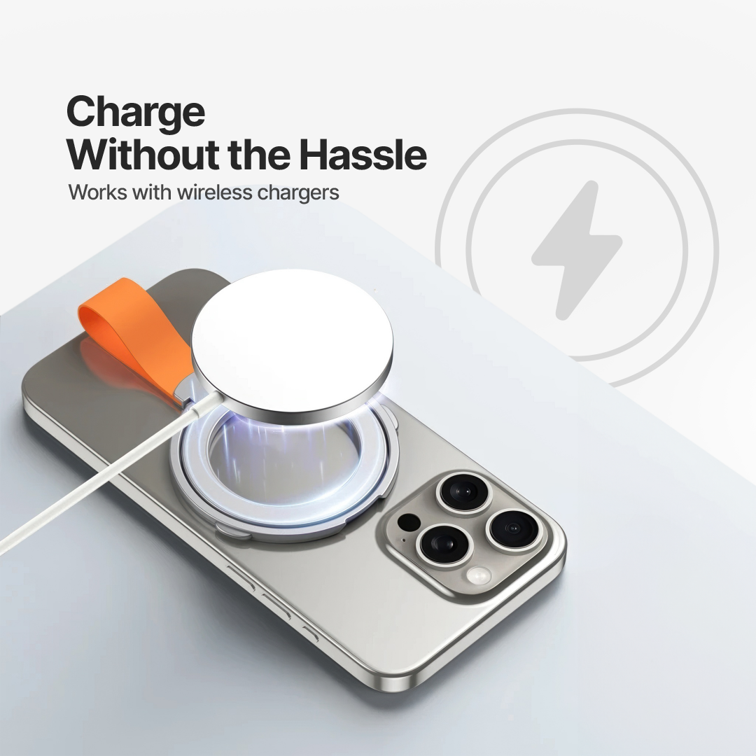Rotatable Magnetic Phone Holder with Folding Ring