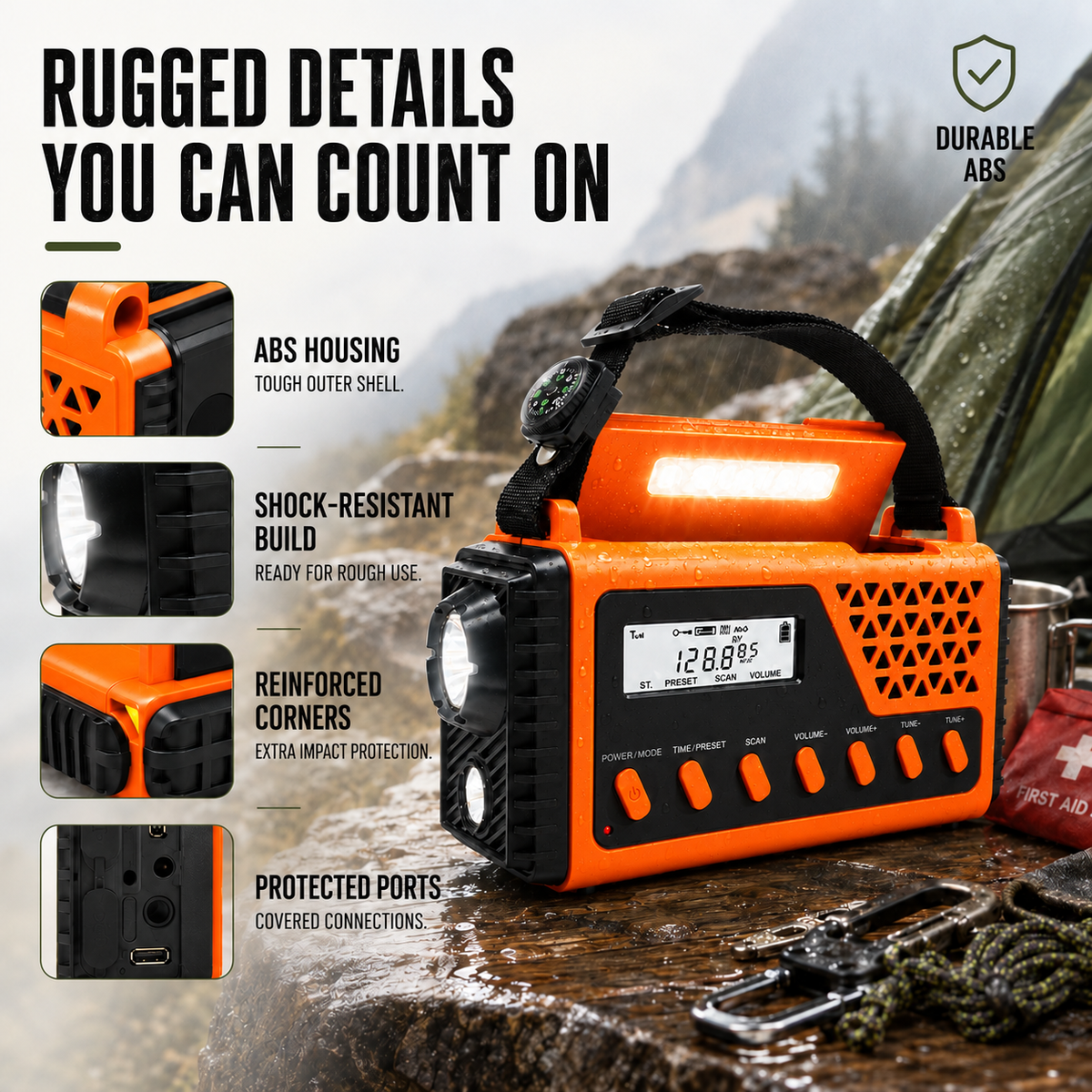 Nordspur | Crankoni Hand Crank Emergency Radio