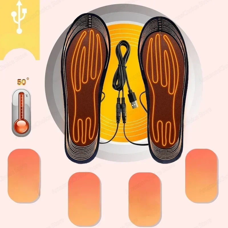 Electrically Heated Insoles | USB Charging