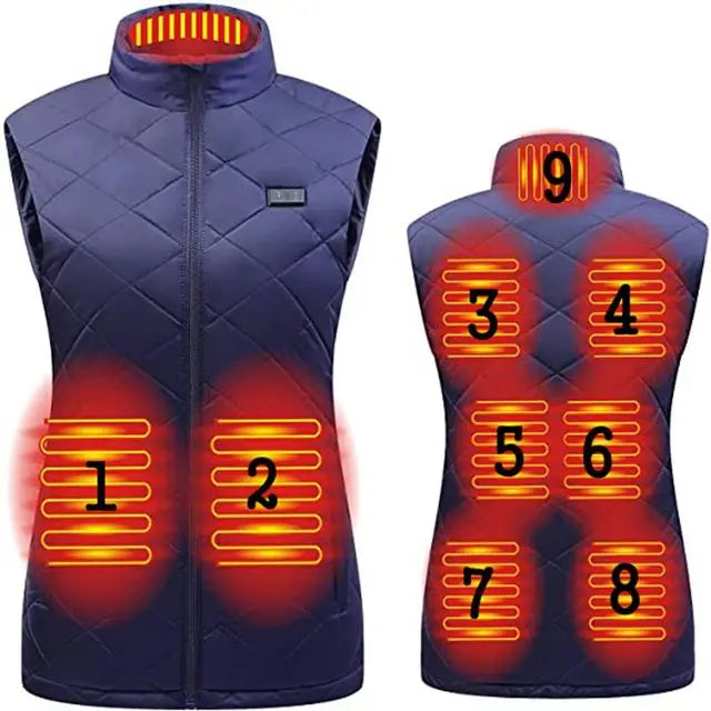 Women's Heated Vest | USB Heated Vest with Infrared Technology | Heat-Regulating & Lightweight | Ideal for Autumn & Winter