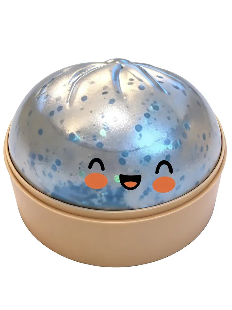 Dumpling Squishy Toy – Slow Rise Stress Relief Squeeze | Steamer Cage Design | 12 Collectible Styles