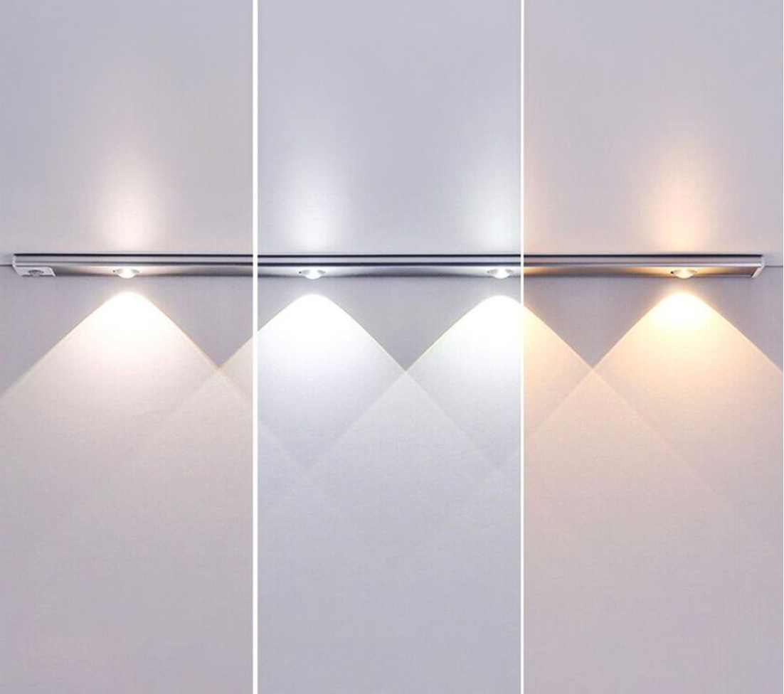 LED Under-Cabinet Light for Kitchen with Motion Sensor – Cordless, Rechargeable Battery & Dimmable