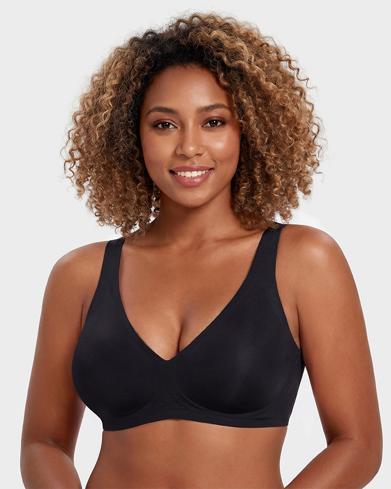 Low-Cut Wire-Free Push-Up Bra