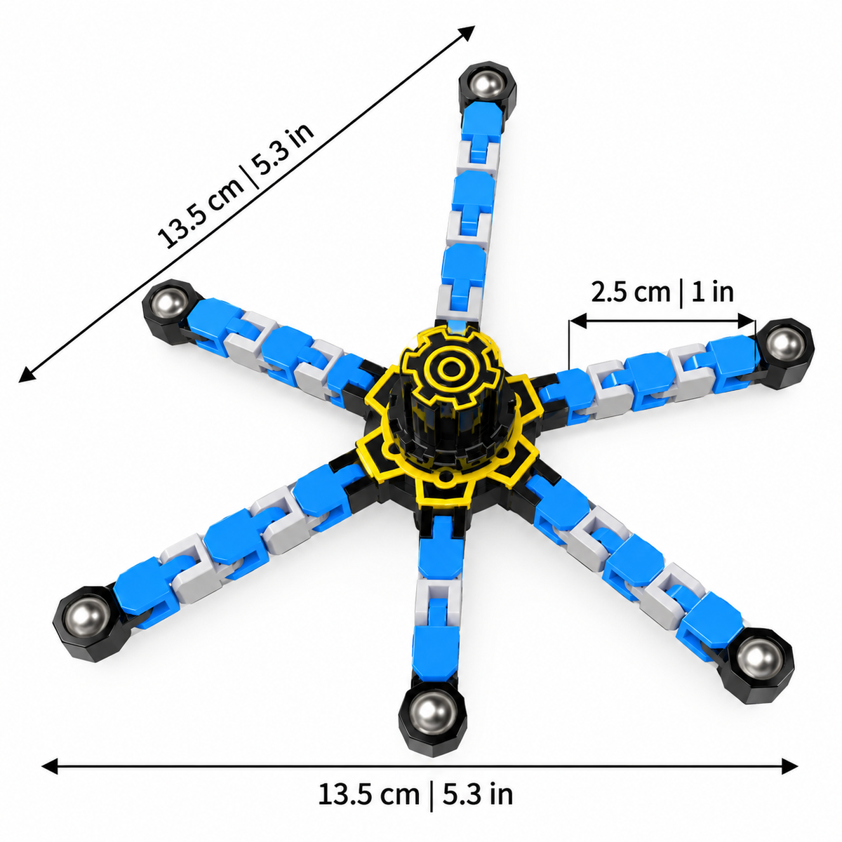 Transformable Robot Fidget Spinner for Stress Relief