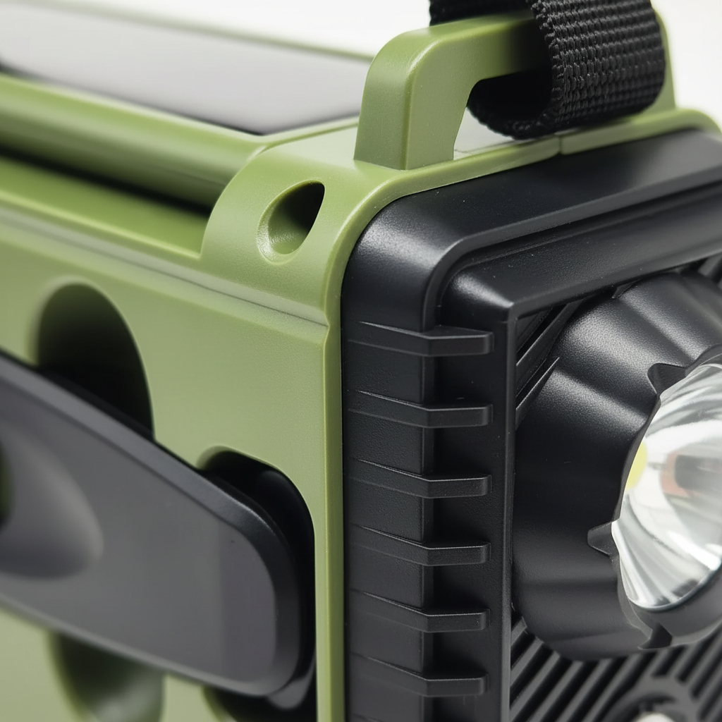Solar Powered Radio Flashlight Phone Charger