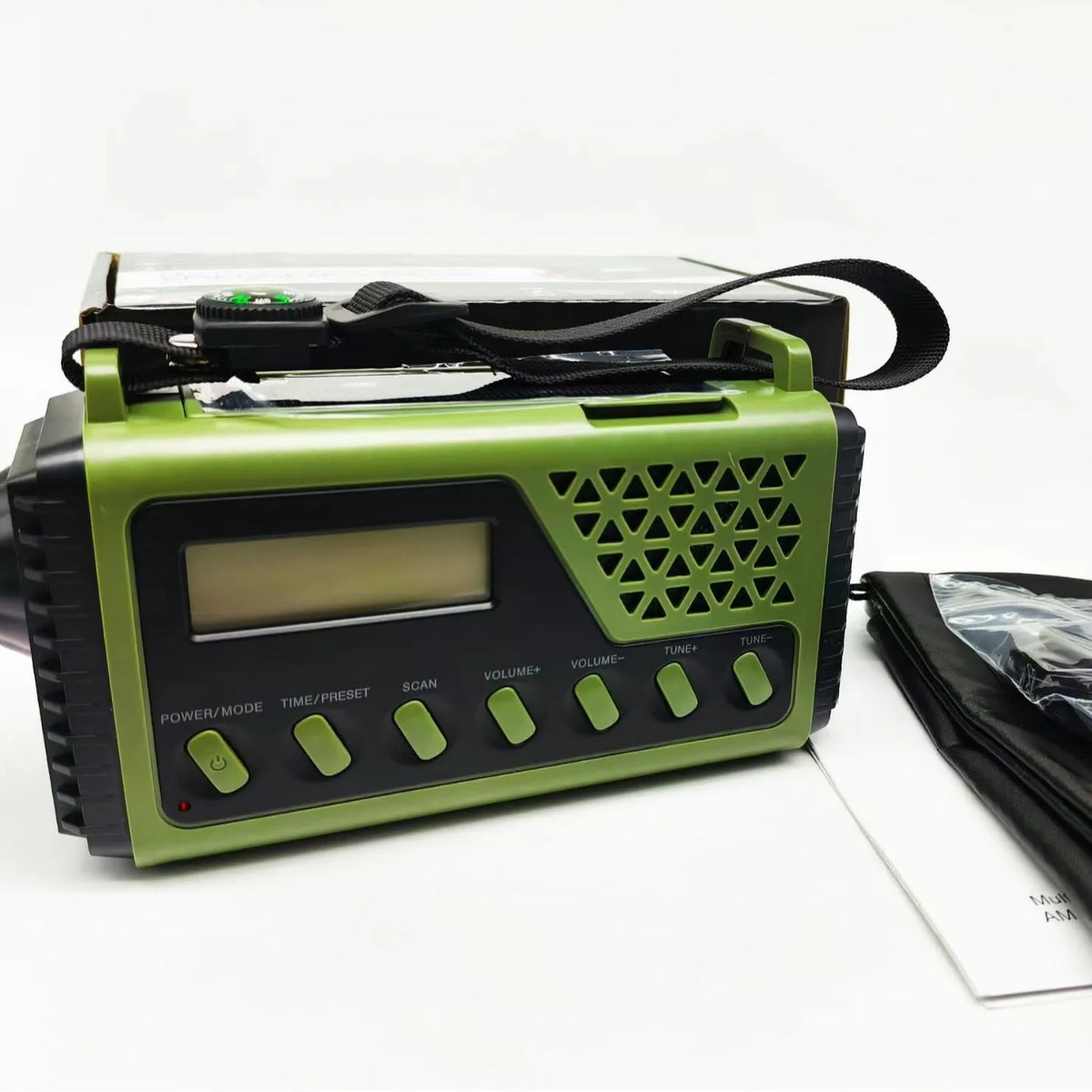 Solar Powered Radio Flashlight Phone Charger