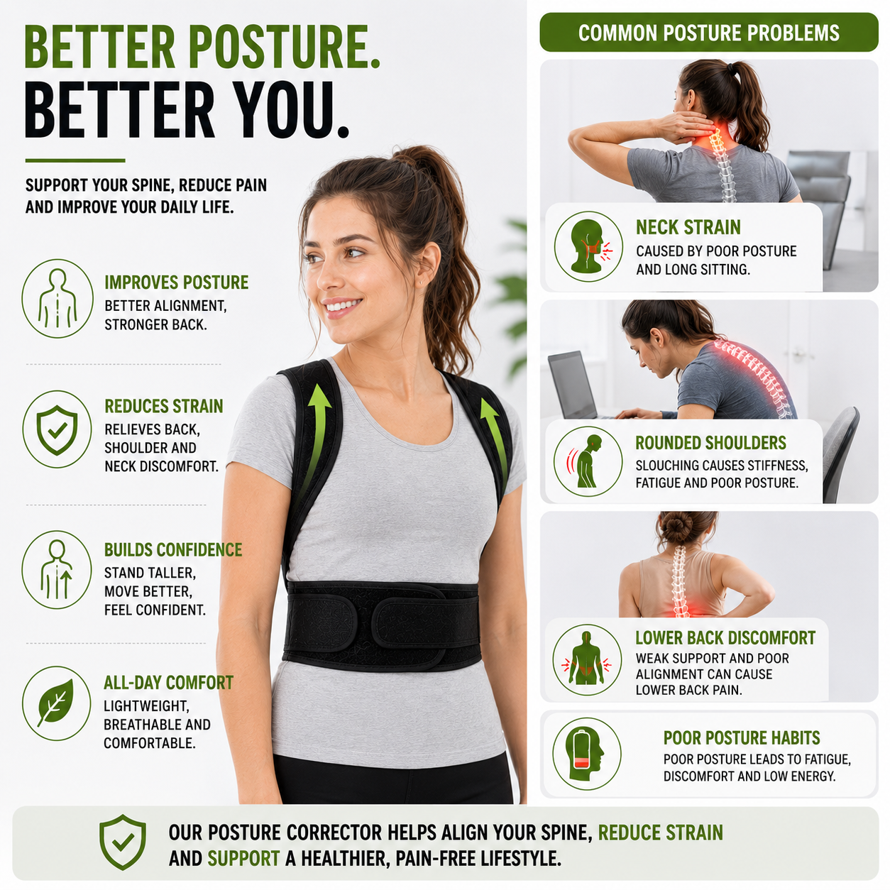 Nordspur | Spinalynx Adjustable One Piece Back Brace