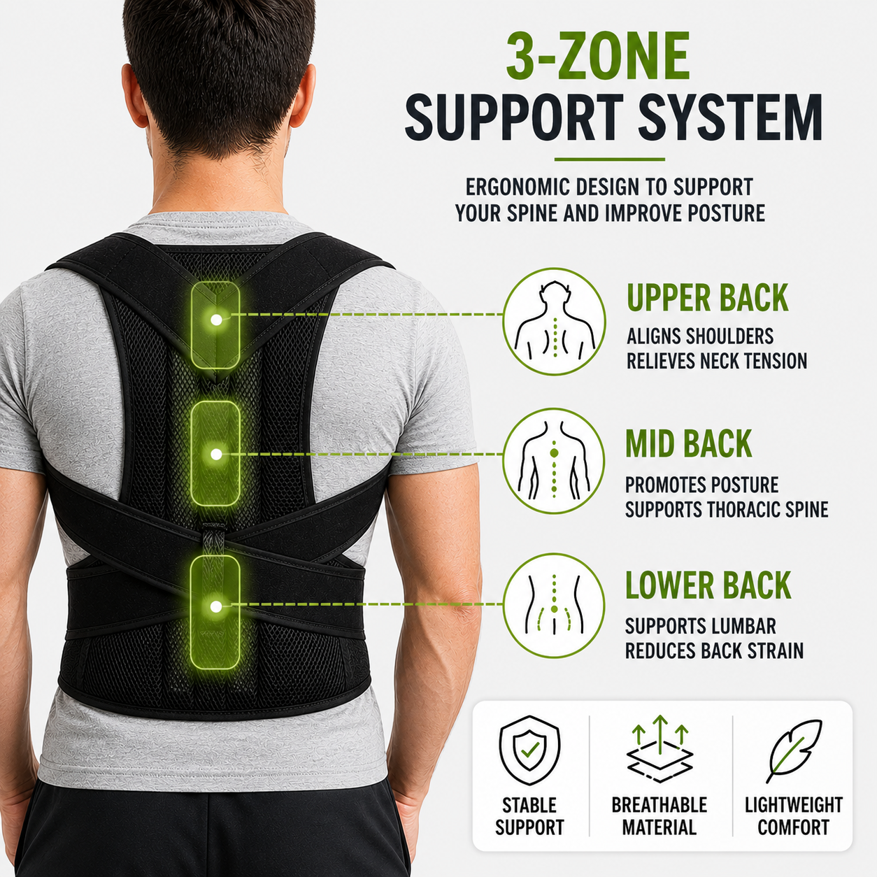 Nordspur | Spinalynx Adjustable One Piece Back Brace
