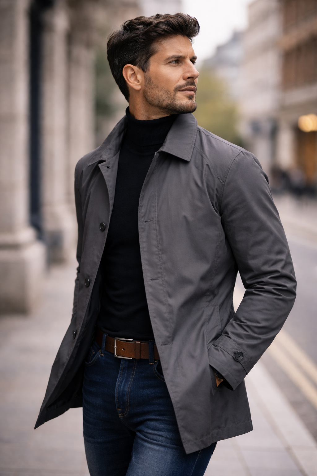 Elegant Weatherproof Classic Men's Coat