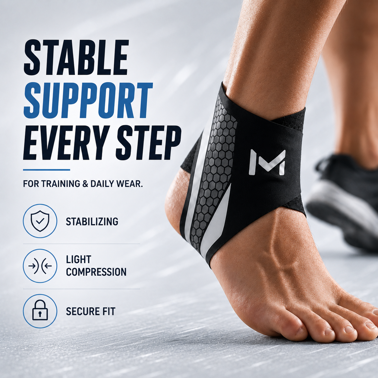 Nordspur | StrideSentry Adjustable Ankle Support Sleeve
