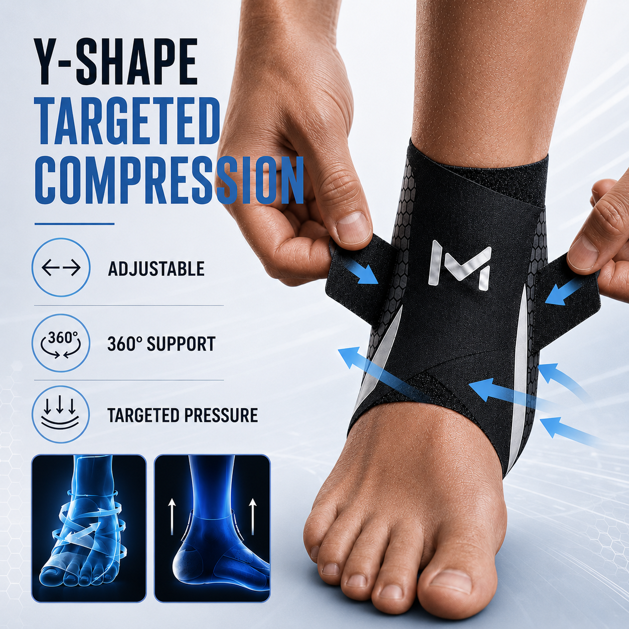 Nordspur | StrideSentry Adjustable Ankle Support Sleeve