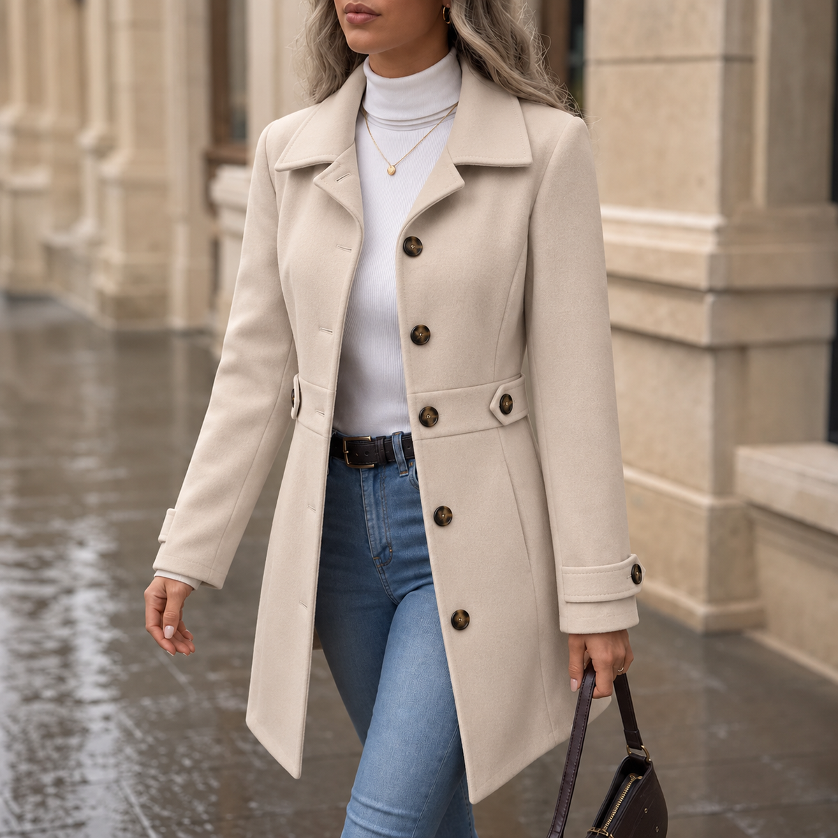 Belted Tailored Blend Trench Coat