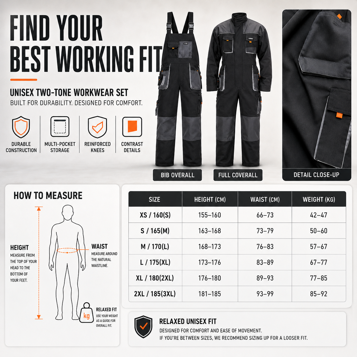 Nordspur | Gruvtek Multi-Pocket Bib Overall Workwear Suit