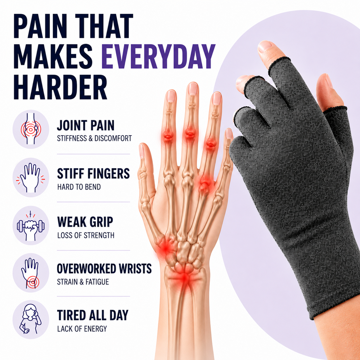 Nordspur | RelievoGlove Half Finger Compression Glove
