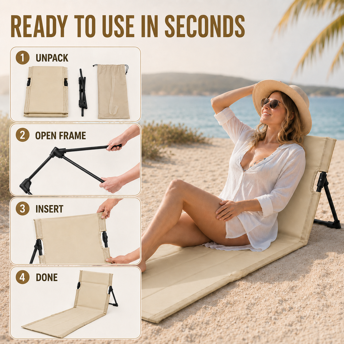 Nordspur | SeablissFold Foldable Floor Lounge Chair