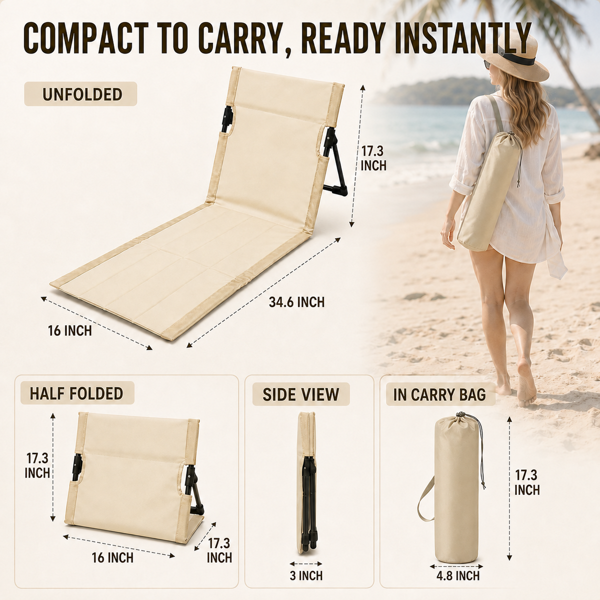 Nordspur | SeablissFold Foldable Floor Lounge Chair