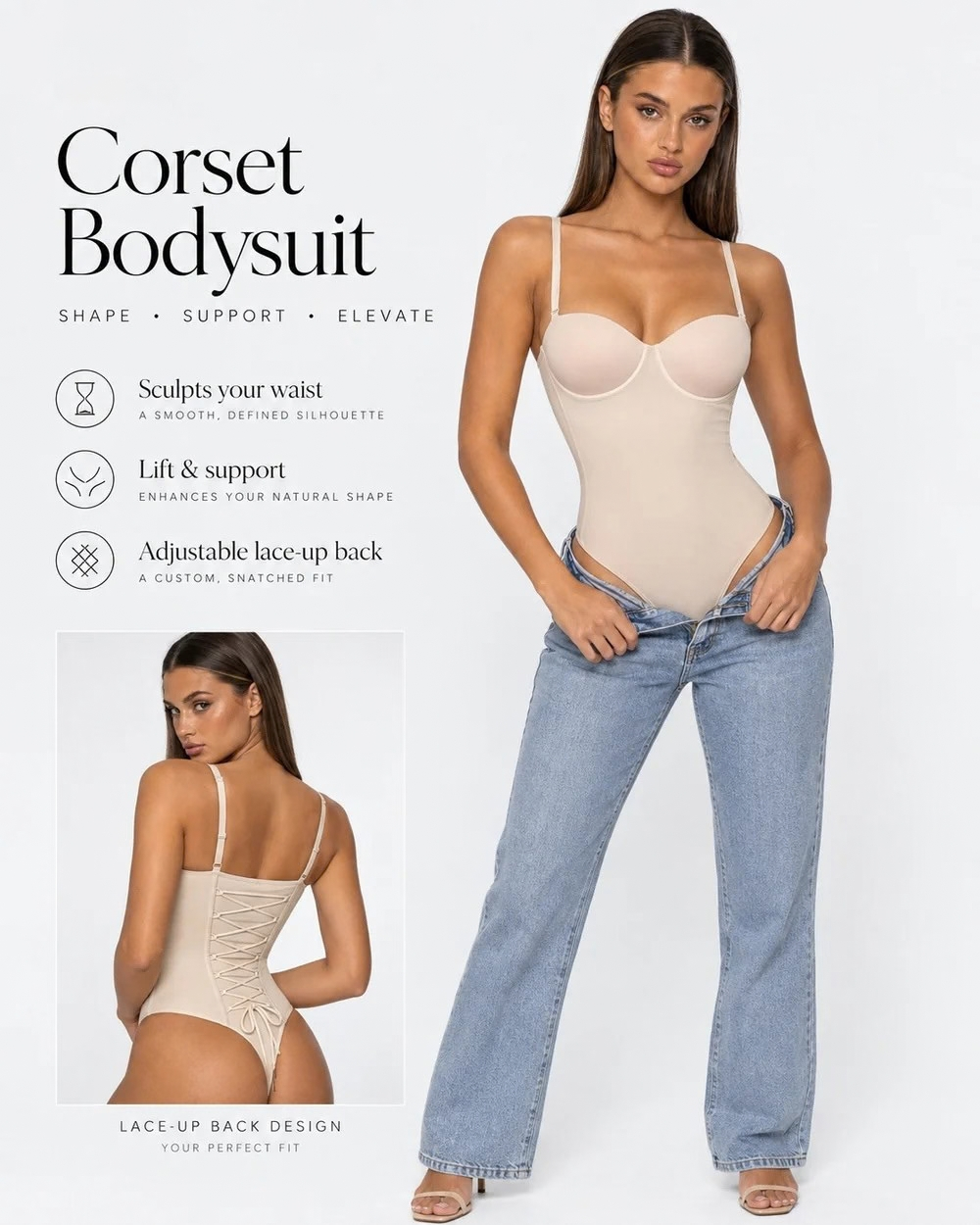 Hourglass Corset Bodysuit