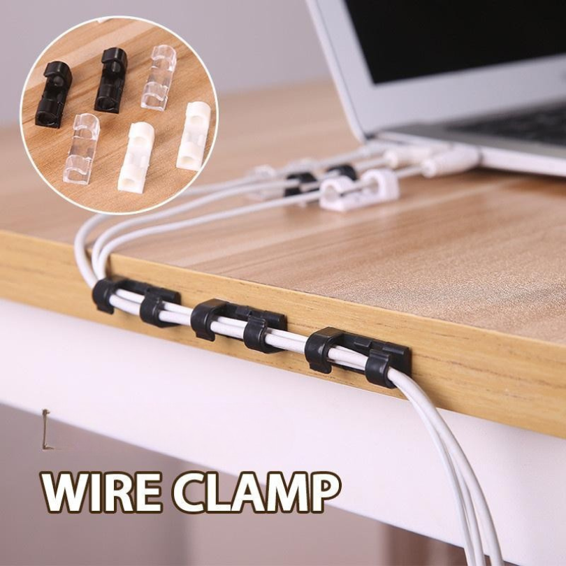 Self-Adhesive Simple Cable Organization Wire Clamps