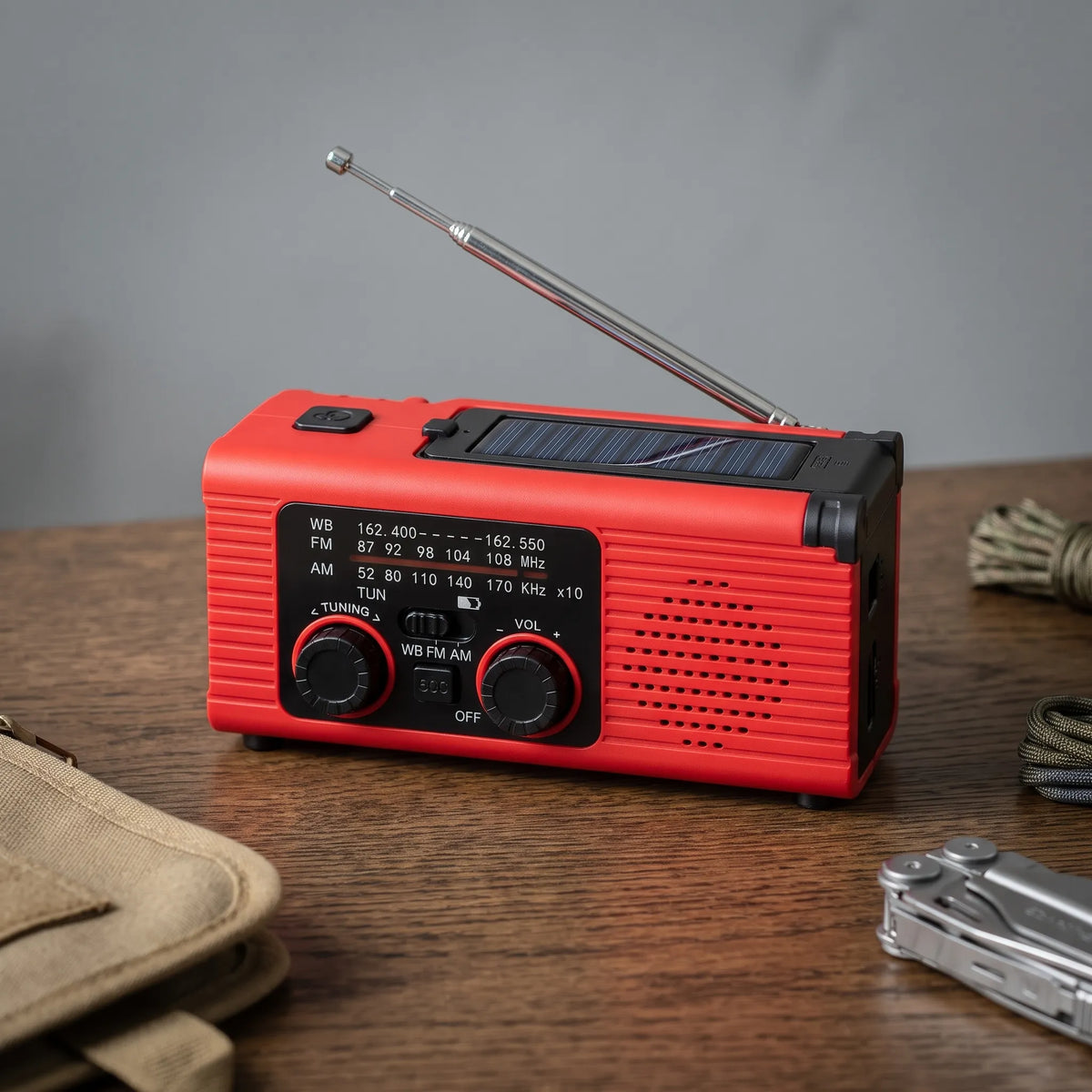 Vexorin | Emergency Torch and Radio Charger with Hand Crank
