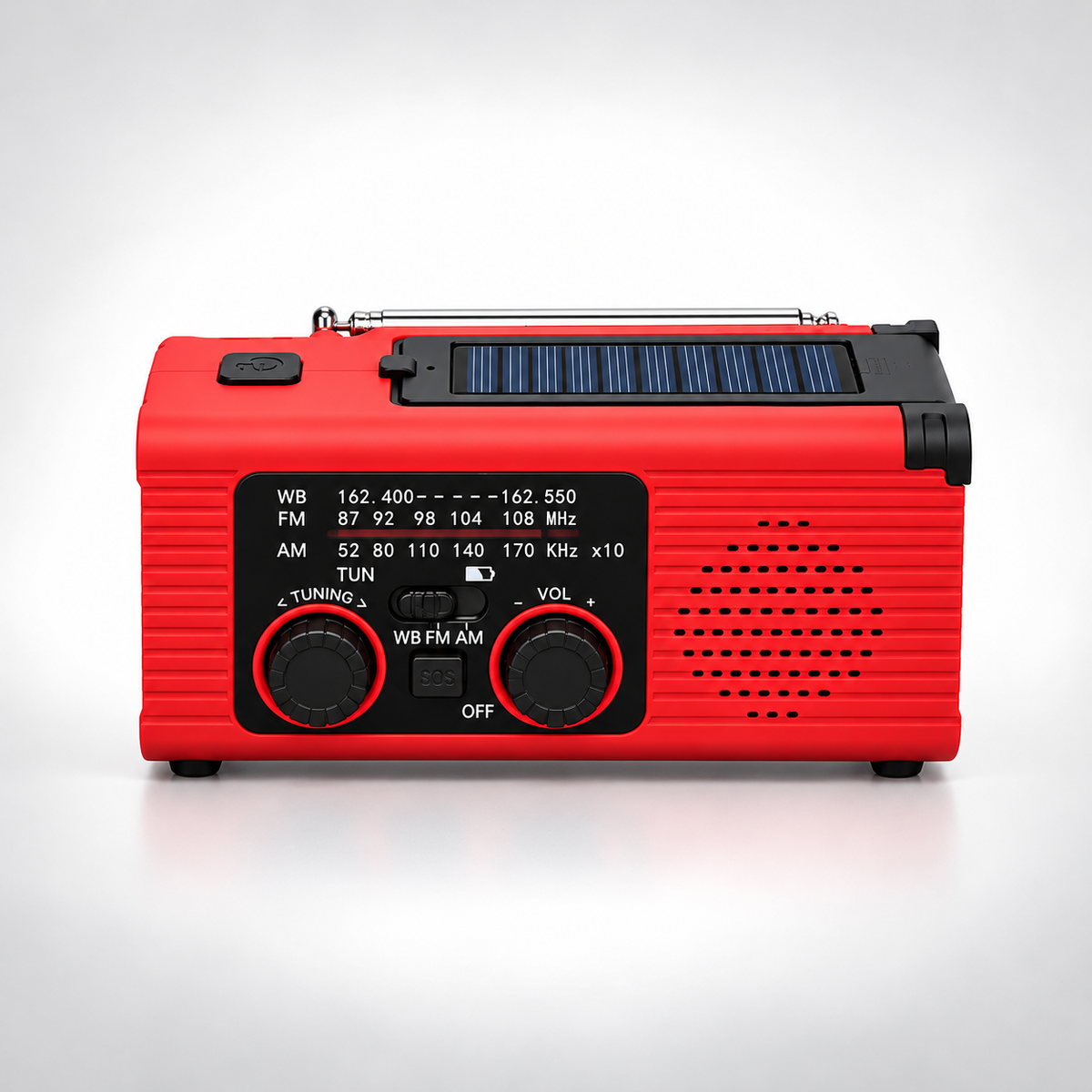 Vexorin | Emergency Torch and Radio Charger with Hand Crank