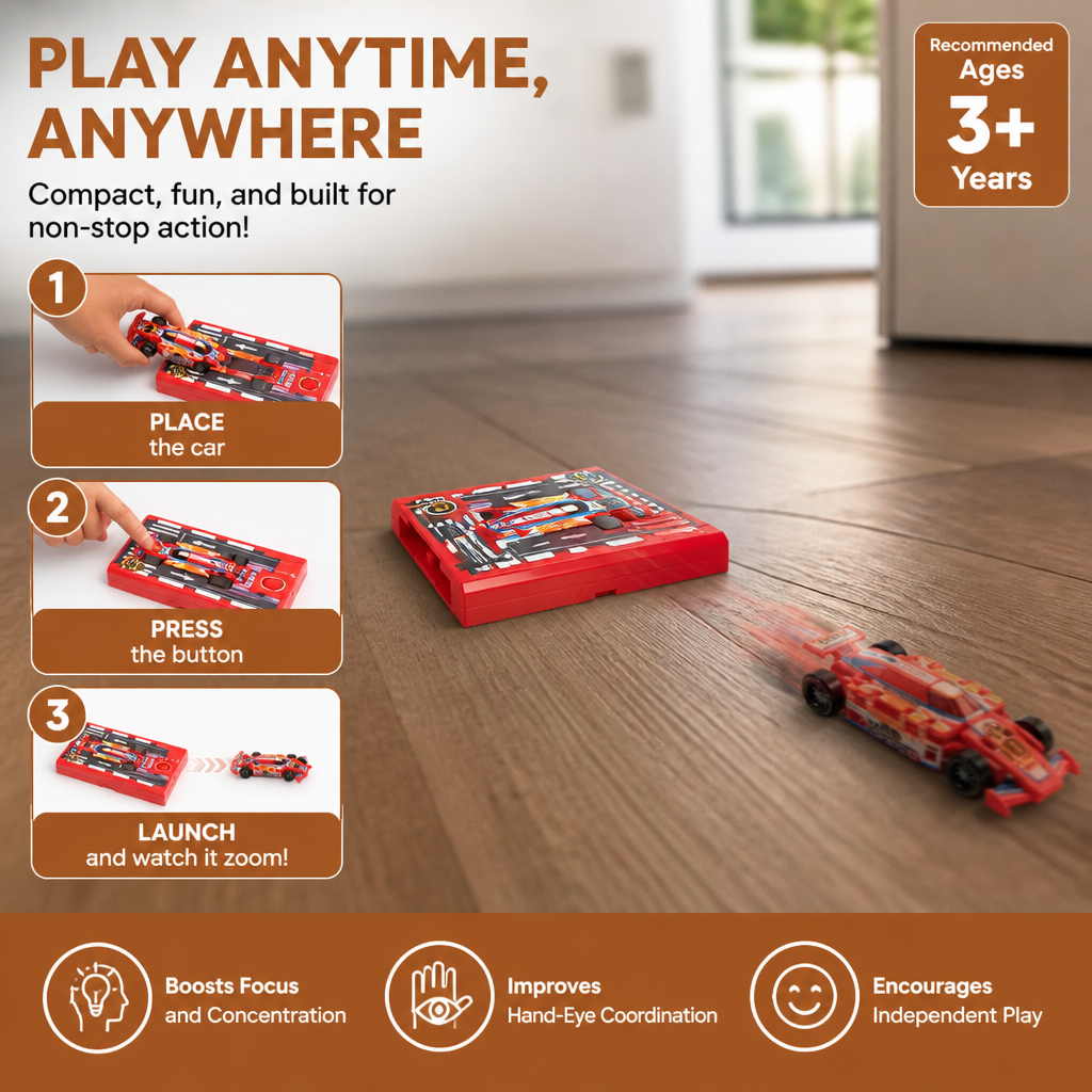 Pocket Size Race Car Launcher Toy