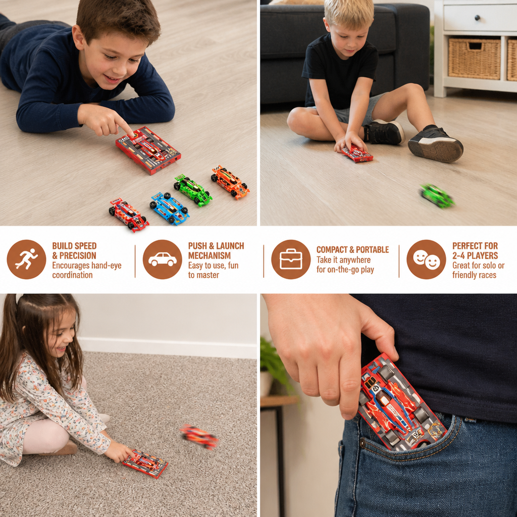 Pocket Size Race Car Launcher Toy