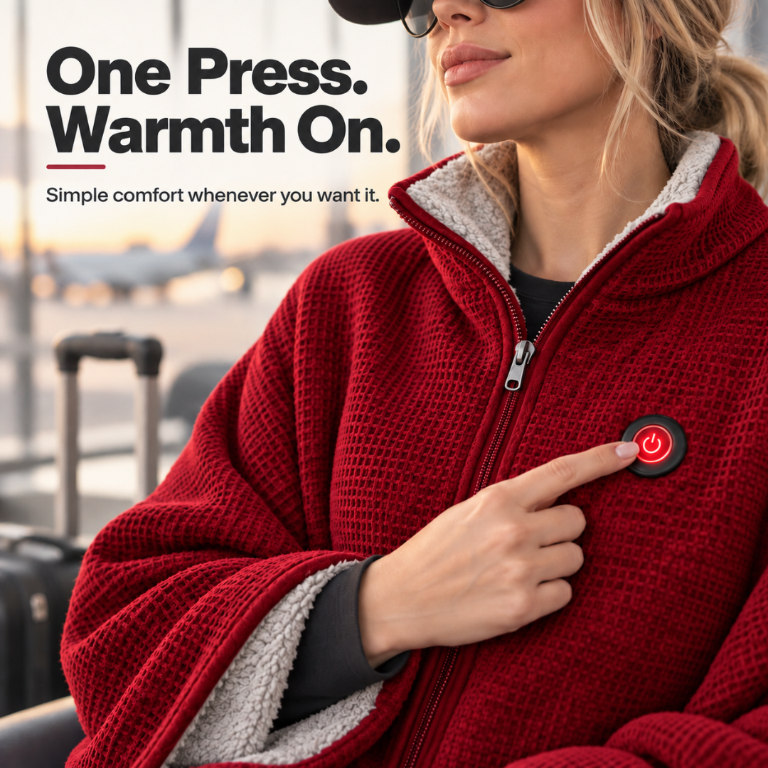 Wearable Heated Blanket – Hands-Free Desk Warmth