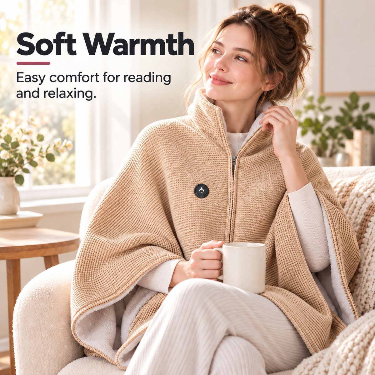 Wearable Heated Blanket – Hands-Free Desk Warmth