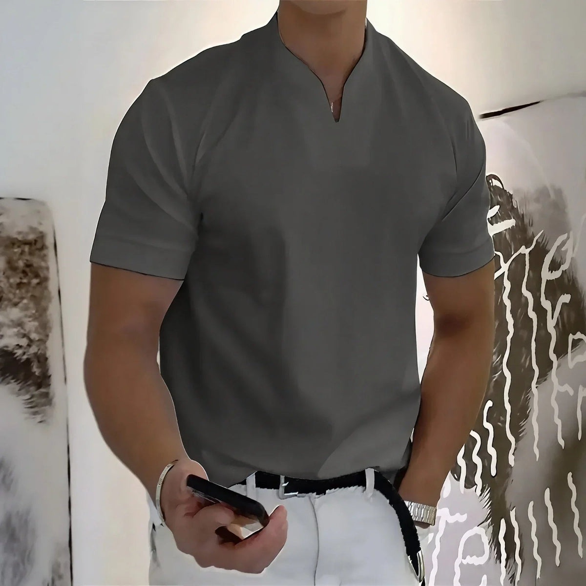 Slim Fit T-Shirt with Minimalist Design