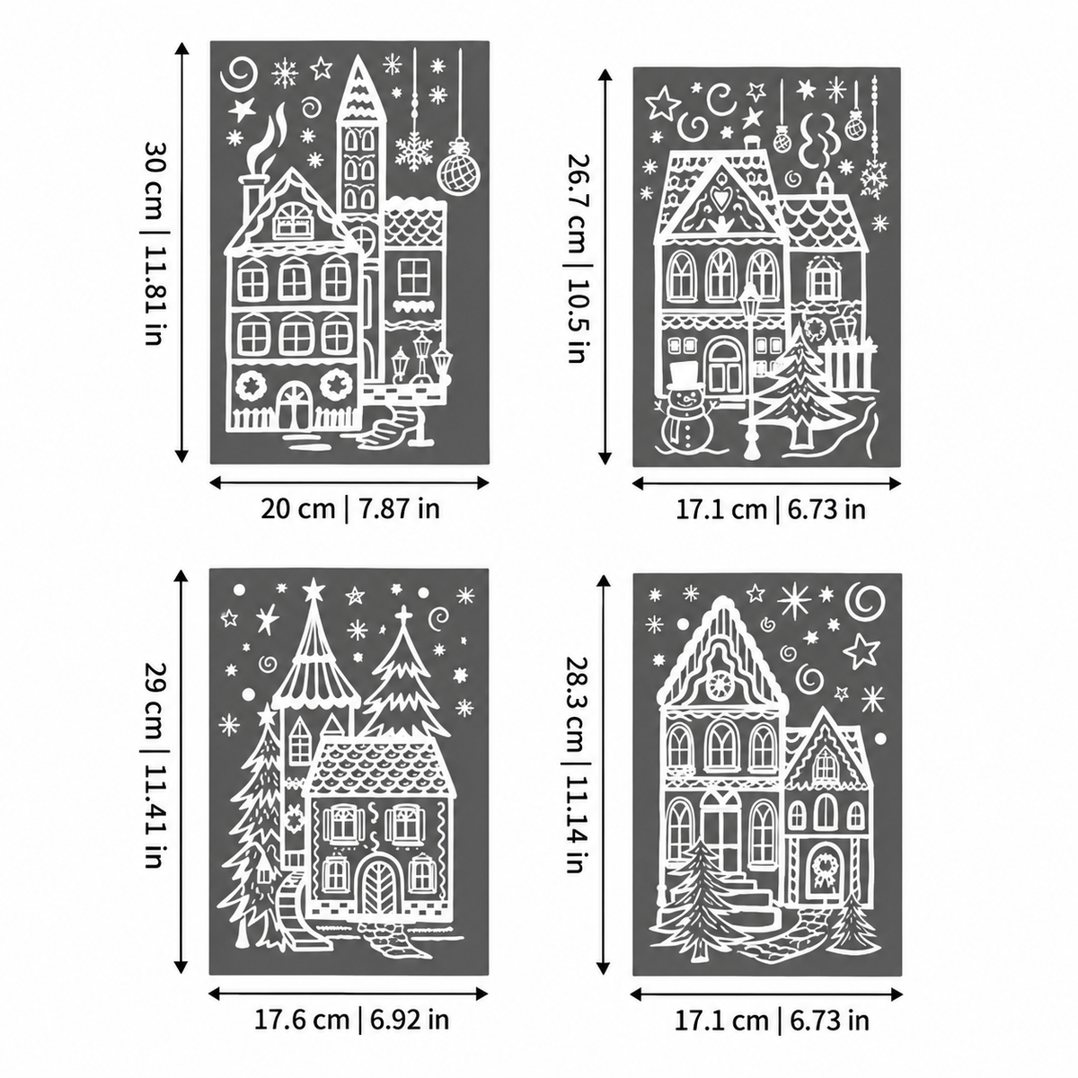 Reusable Christmas Window Clings