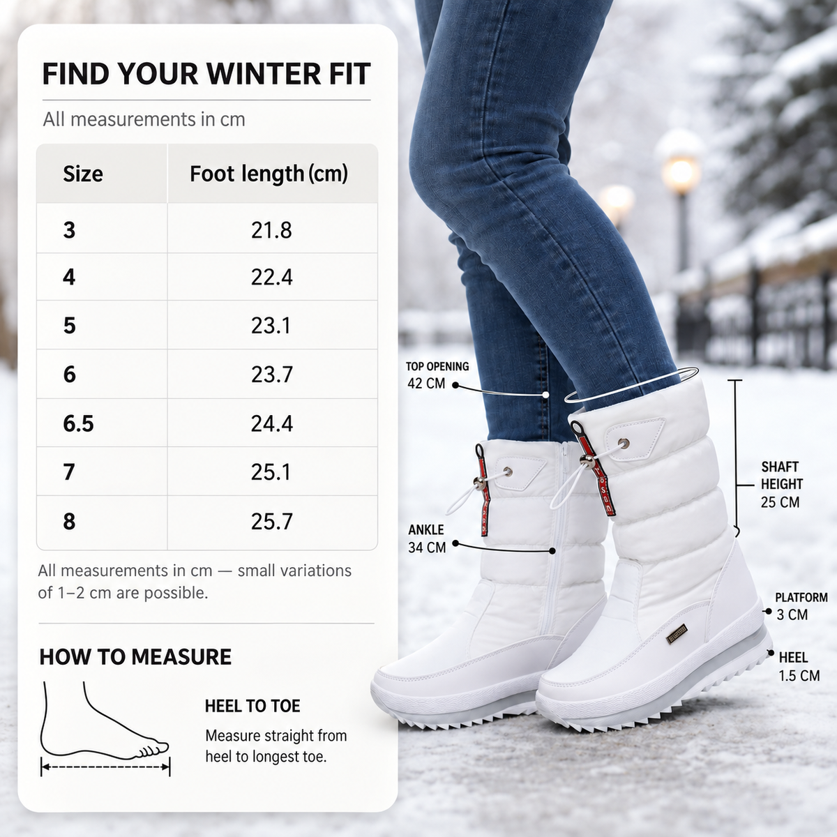 Nordspur | Frozelle Mid Calf Insulated Snow Boots