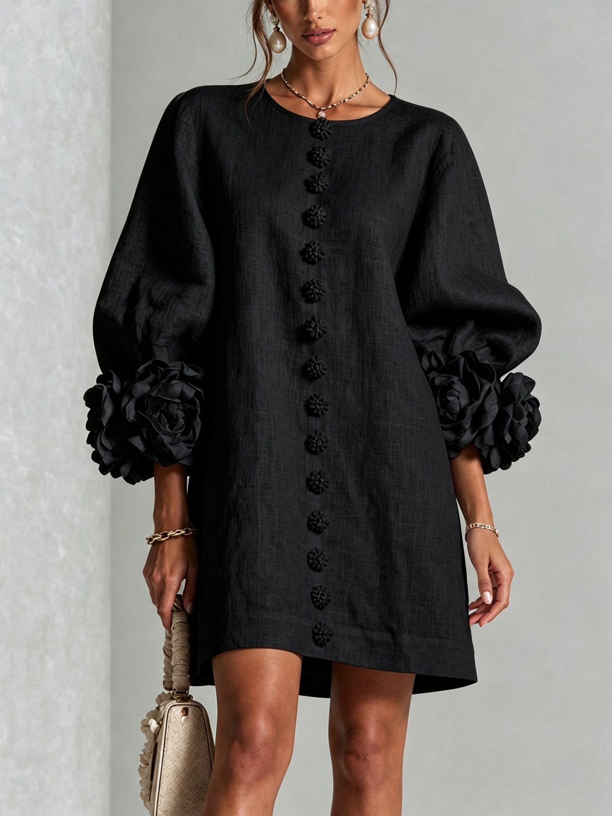 Sculptural Shift Dress