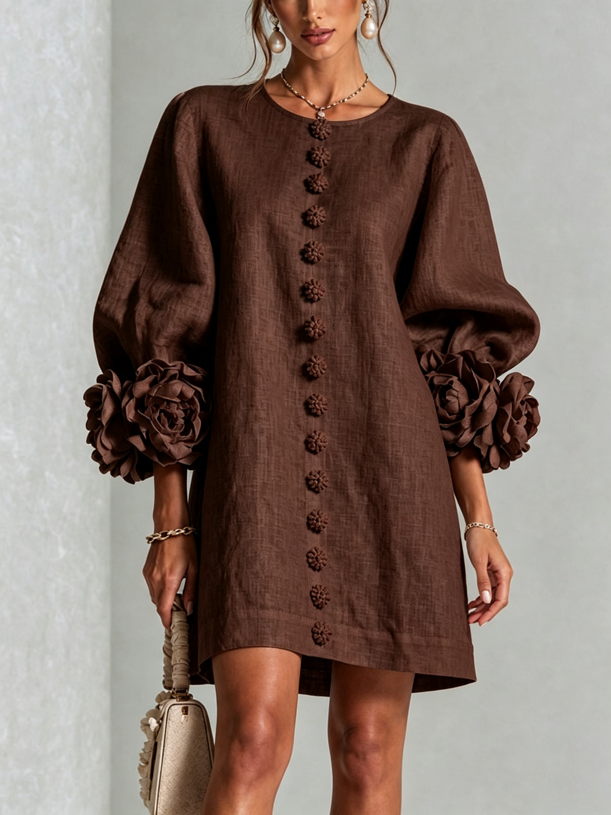 Sculptural Shift Dress