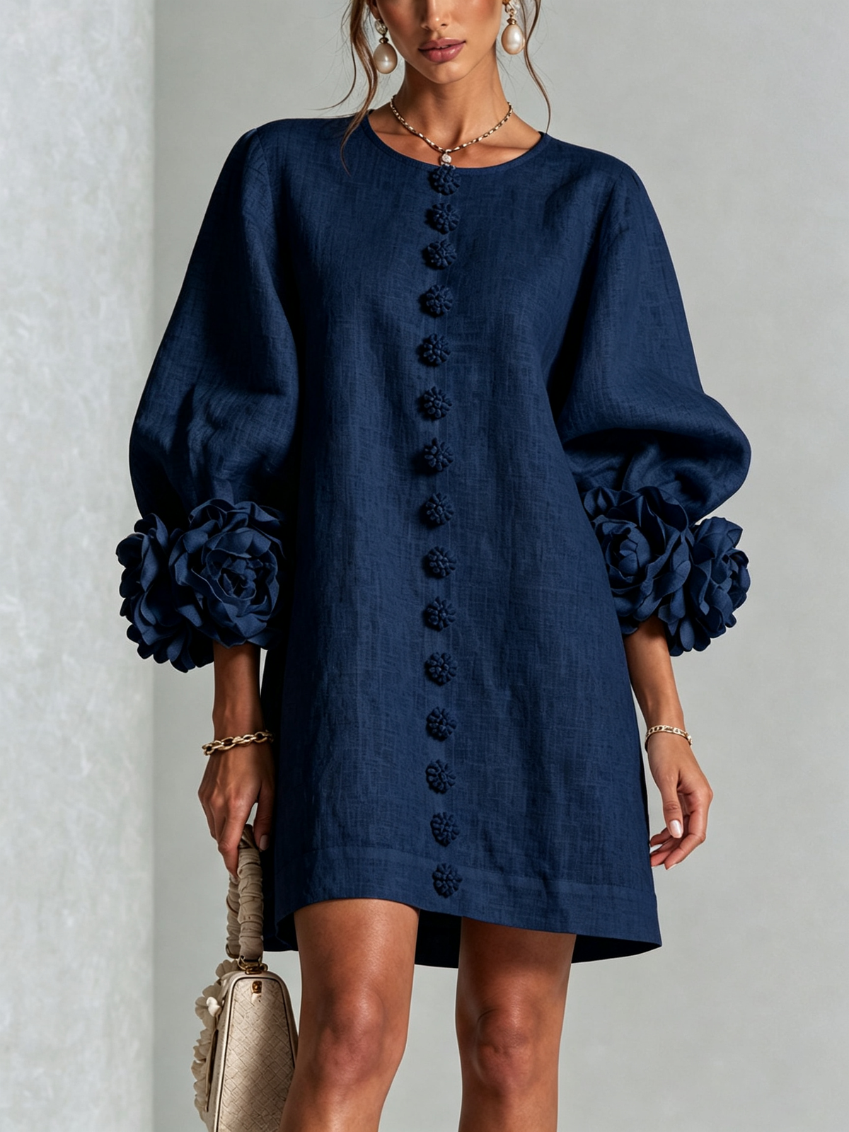 Sculptural Shift Dress