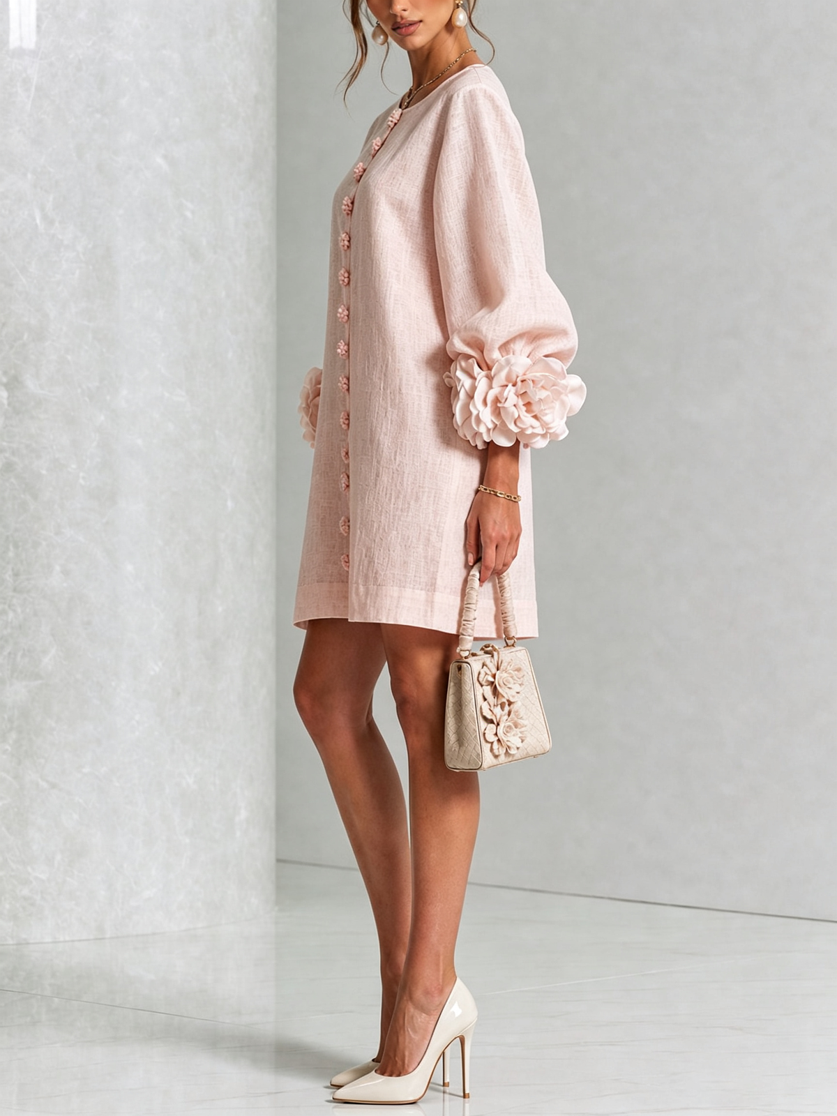 Sculptural Shift Dress