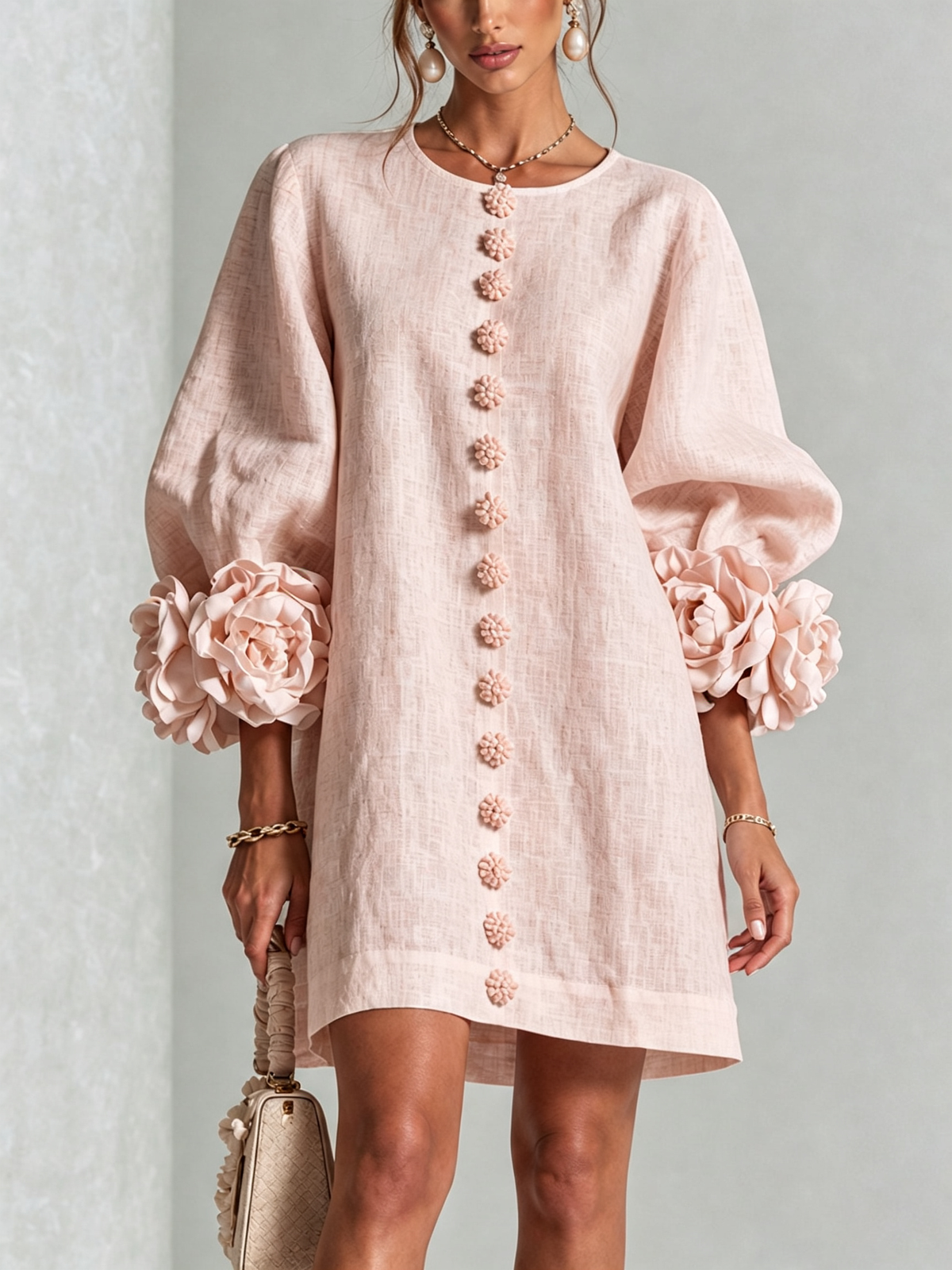 Sculptural Shift Dress