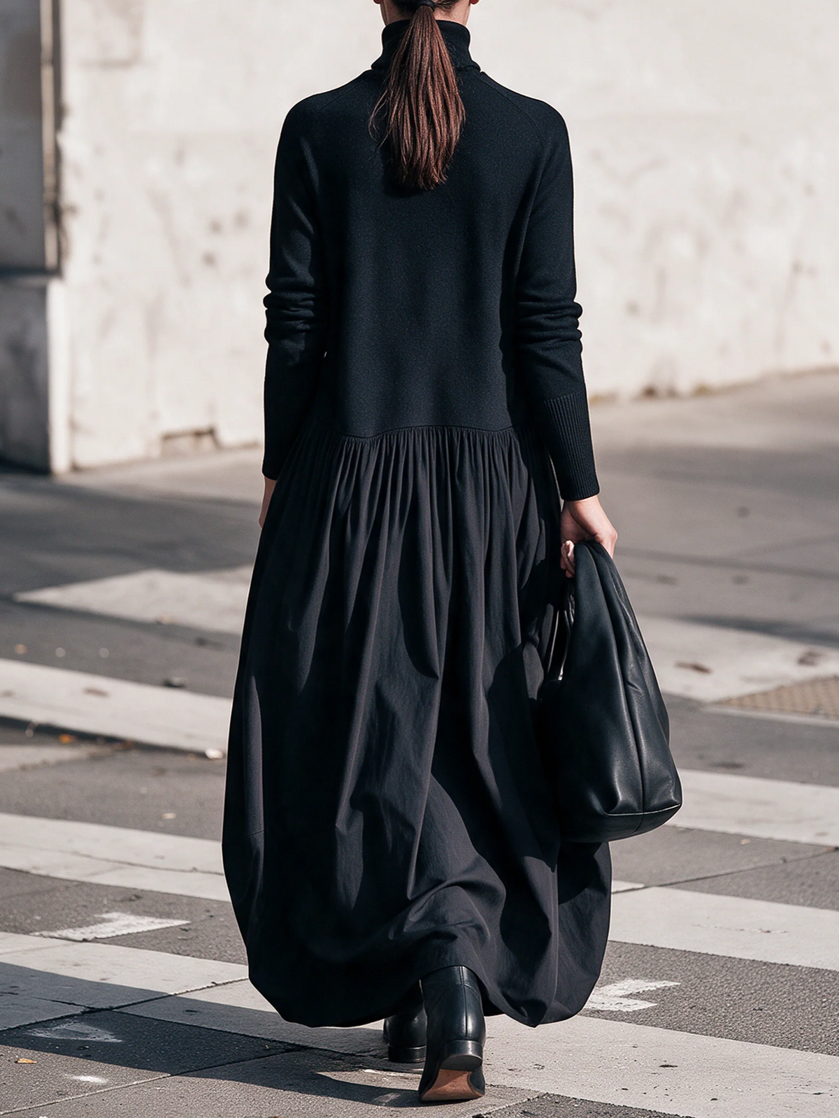 High Neck Pocket Maxi
