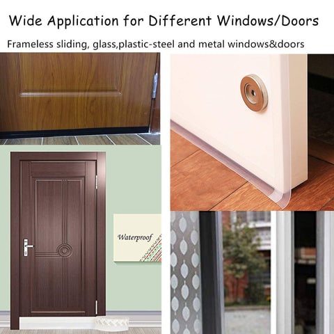 Door Seal 5M – Sound Insulating, Insect and Dust Proof – Perfect for Doors, Windows and Cabinets