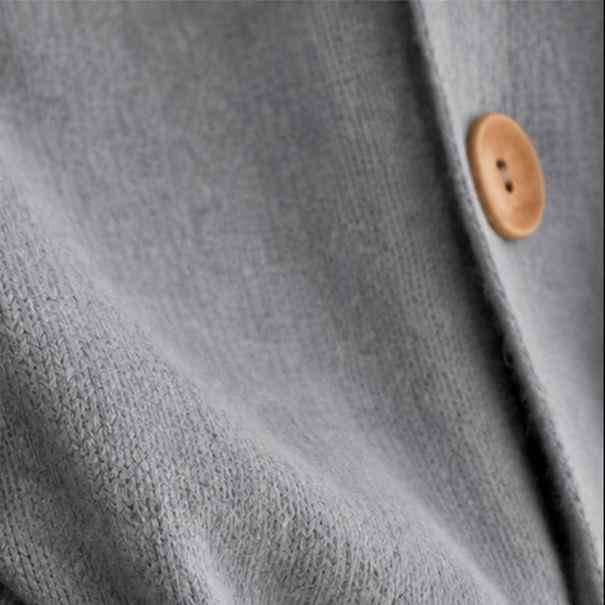 Hooded Waffle-Knit Button-Front Cardigan
