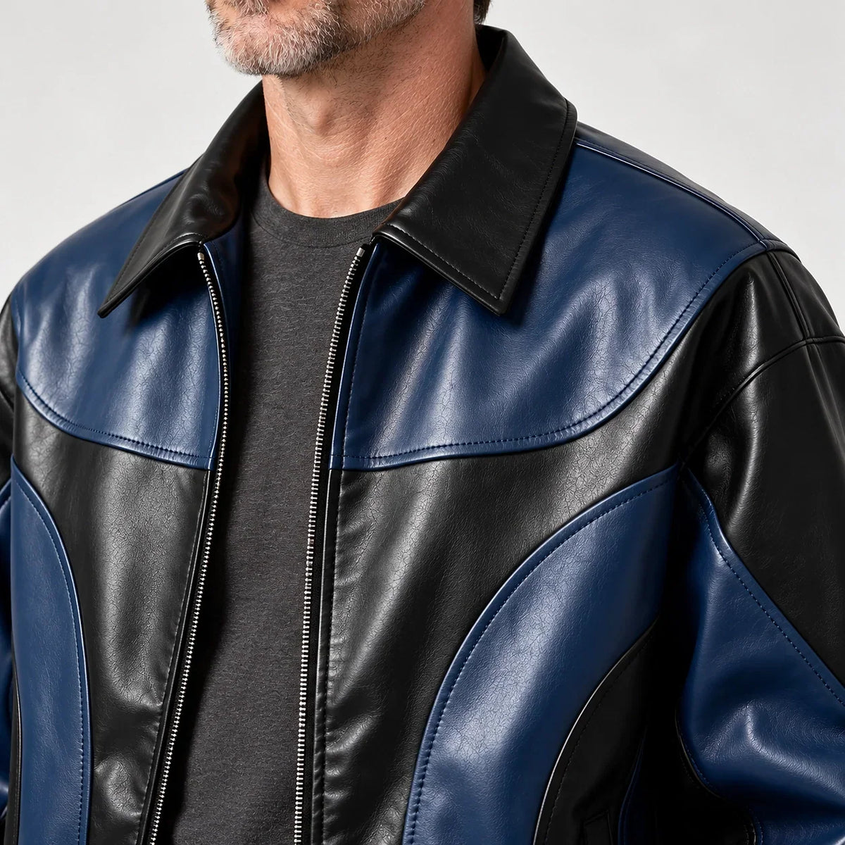 Leather Bomber Jacket