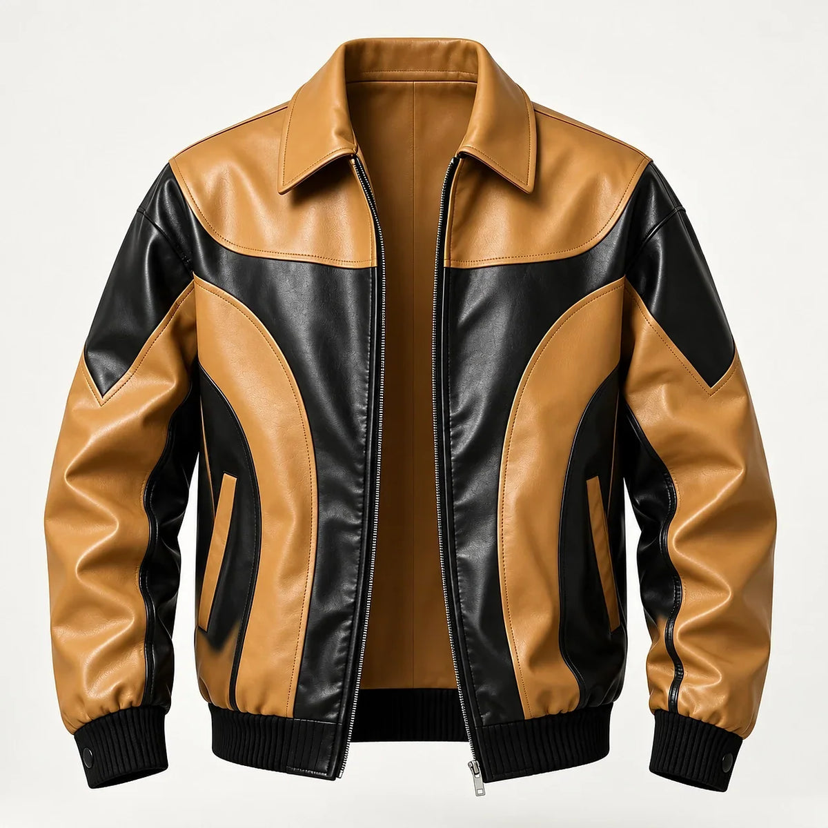 Leather Bomber Jacket