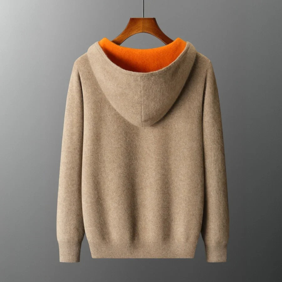 Reversible Cashmere Zip Jacket