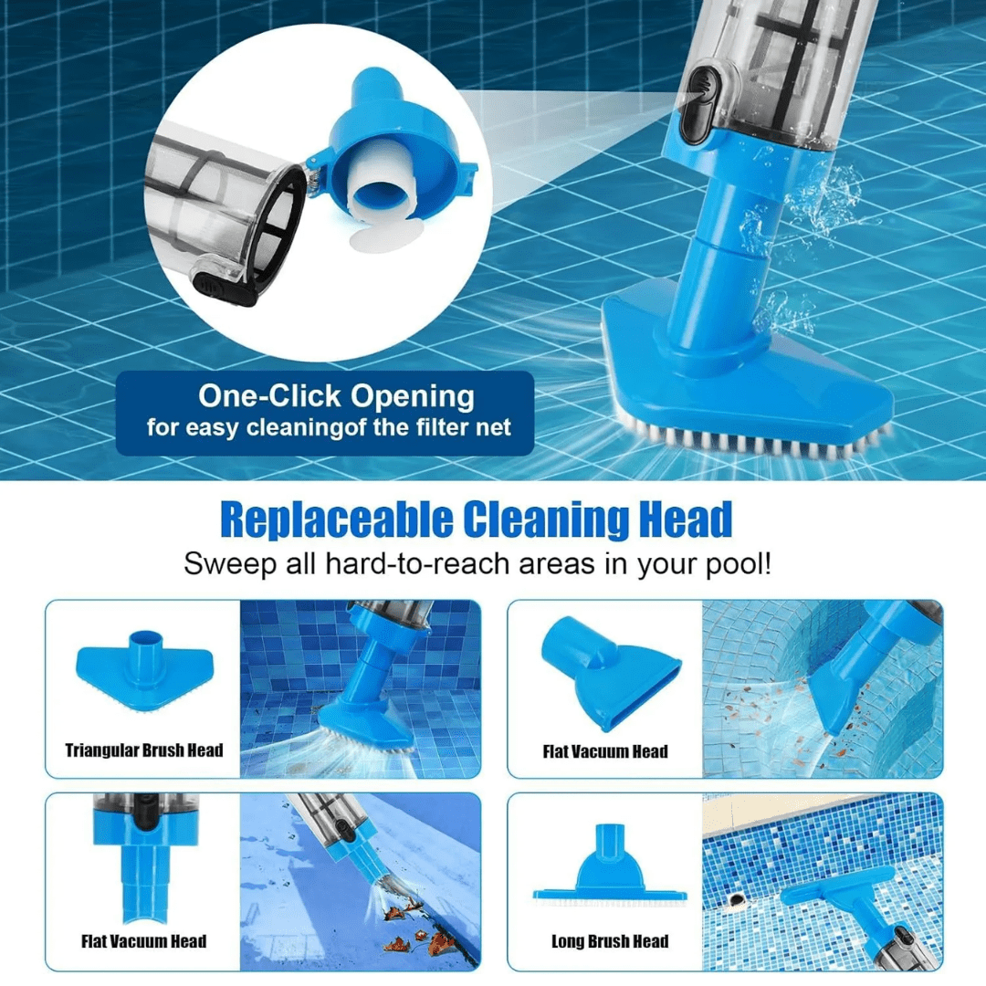 3 in 1 Cordless Rechargeable Pool Vacuum Cleaner