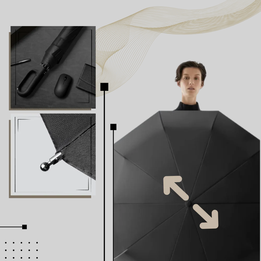 Auto-Lock Umbrella β Reliable Design with Weather-Ready Features