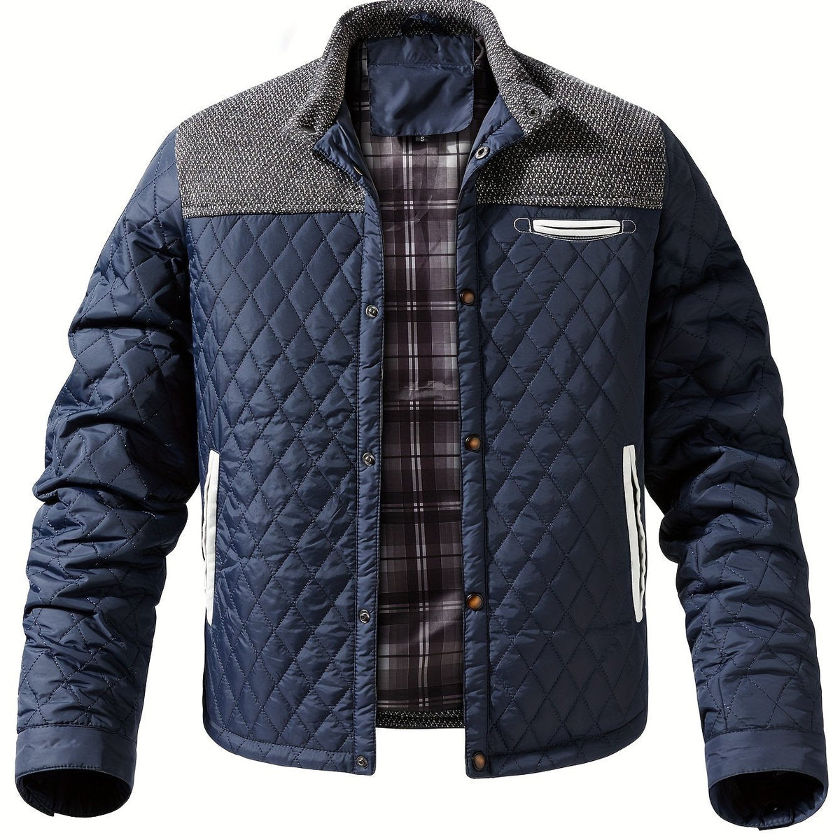 Gideon Quilted Stand-Collar Jacket